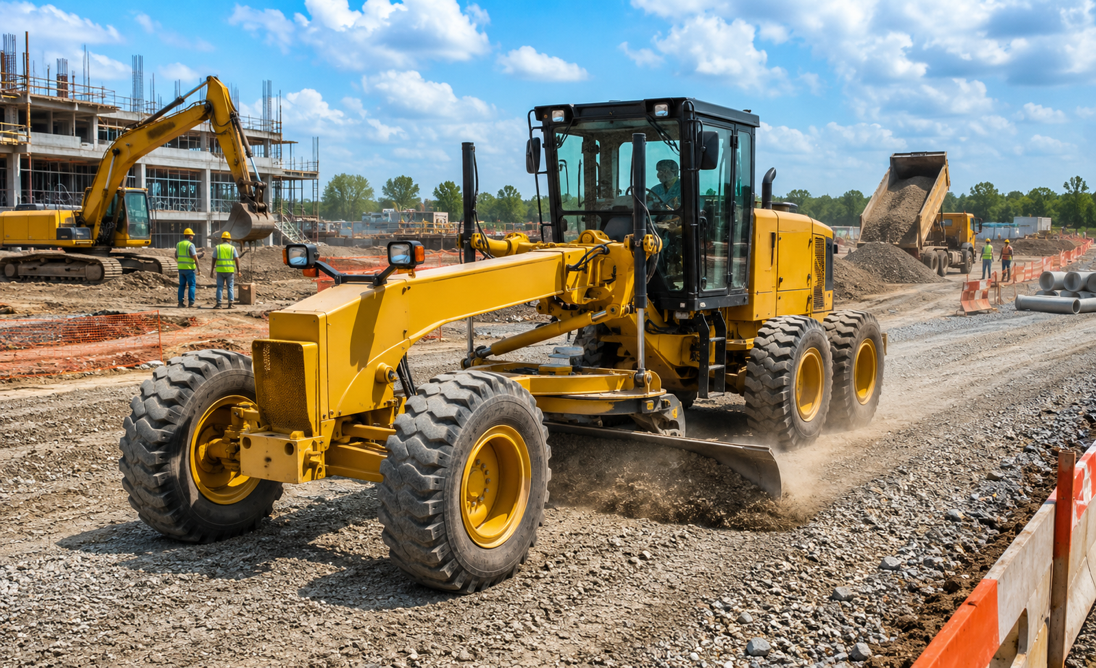 Medium-duty motor grader