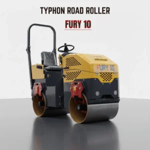 TYPHON Fury 10 Mini Road Roller 1Ton Hydraulic oil B&S 13.5hp gas USA air-cooled