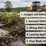 motor grader ditch cleaning problems