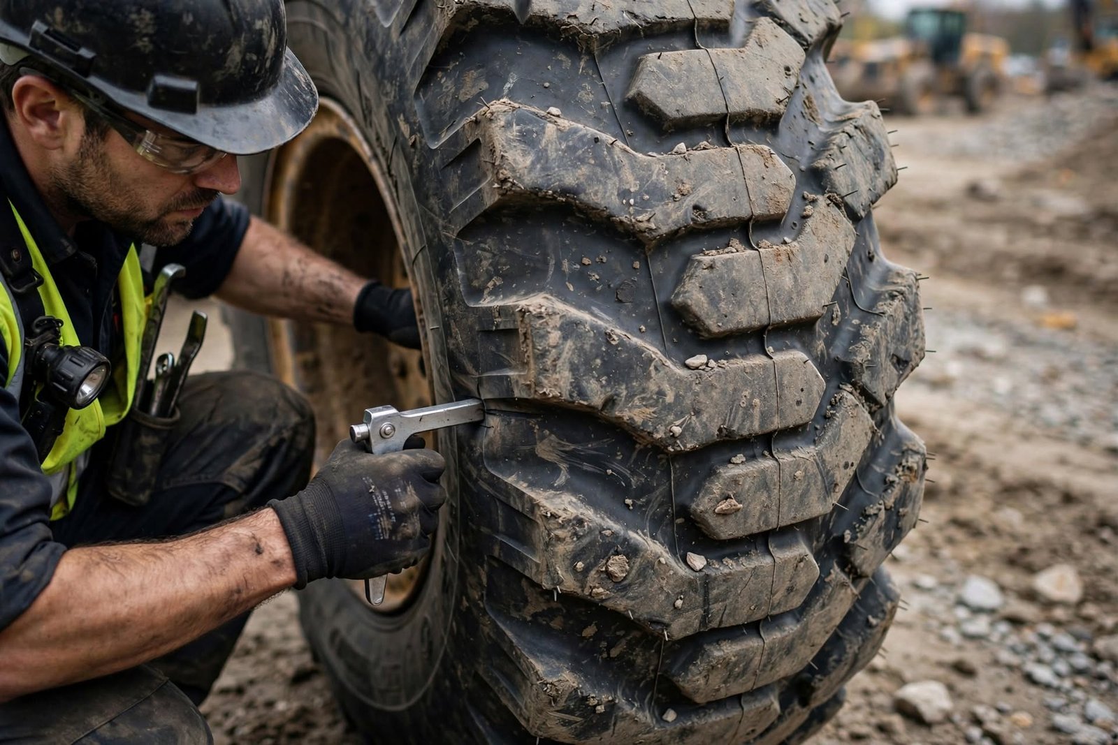 Motor Grader Tire Safety